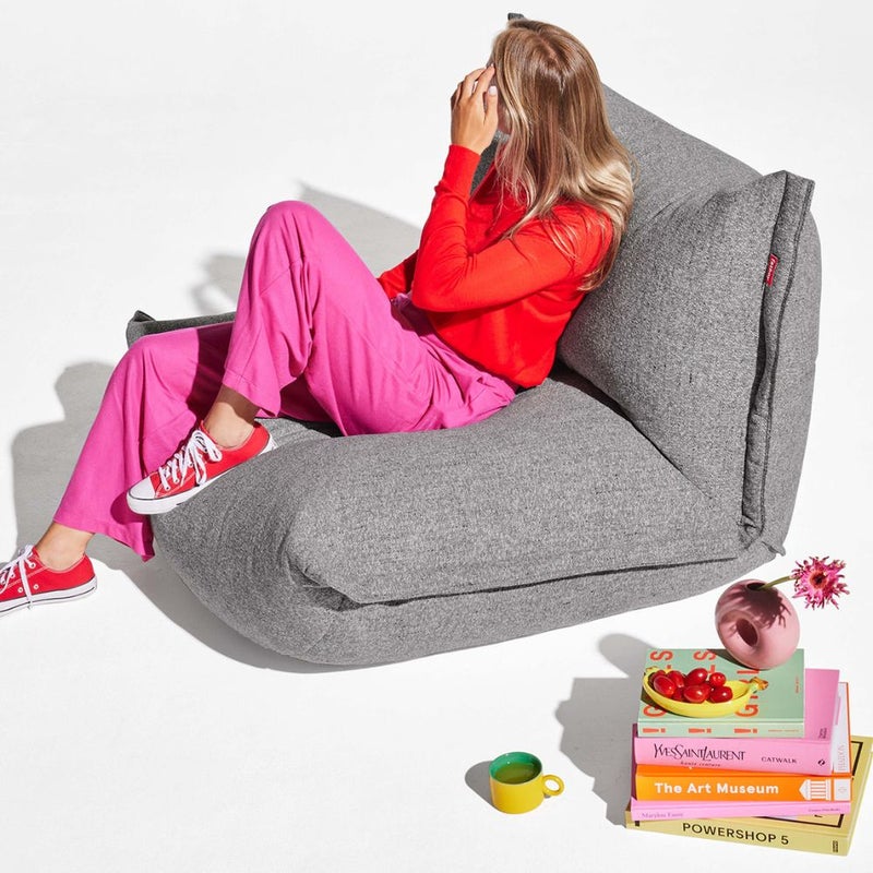 Fatboy Bonbaron Mingle, Comfort lounge seat, Water and dirt repellent, Suitable for indoor usage (Grid Stone) - Image 2